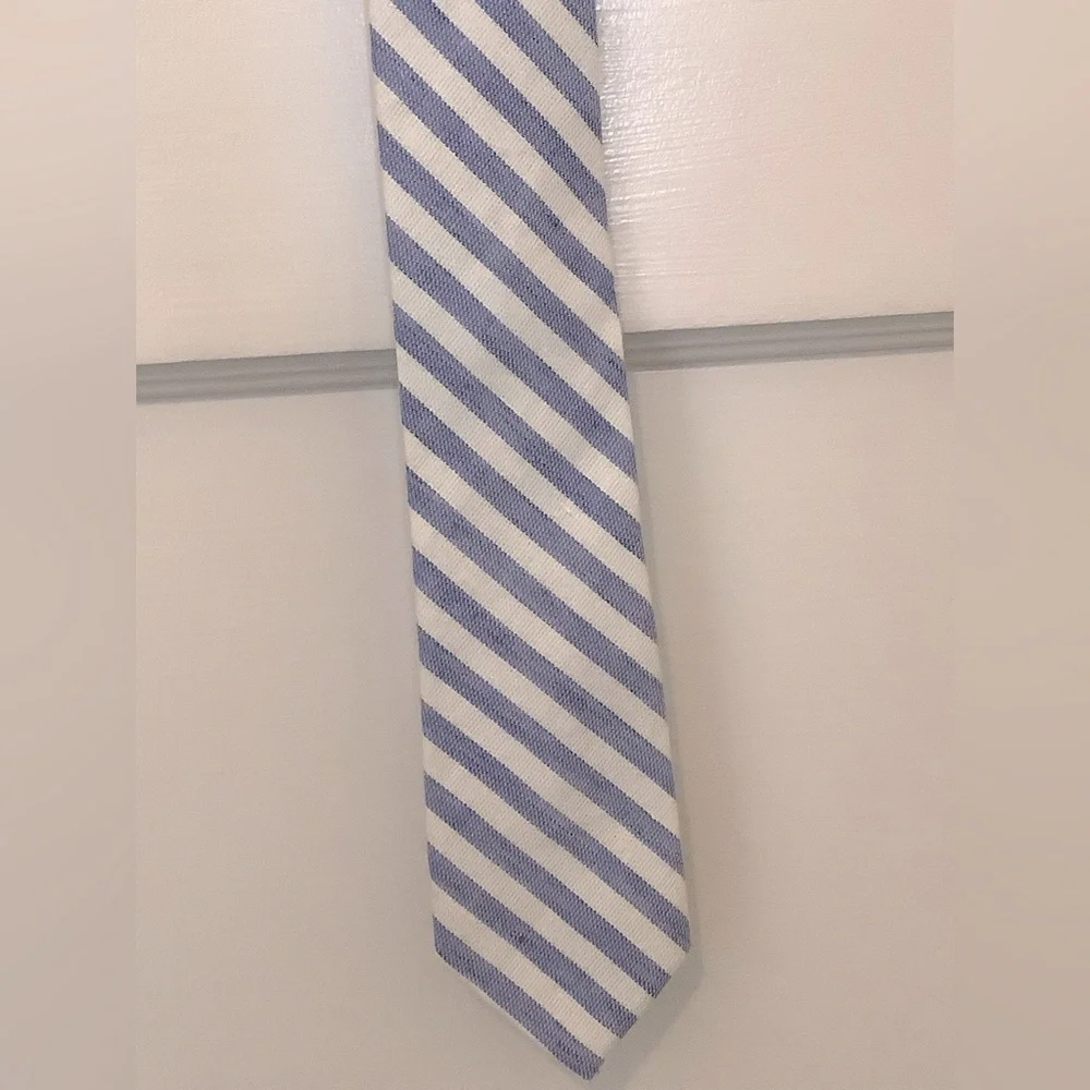 J Crew Crewcuts Teen Boys Blue & White Tie Length 52” Sizes 8-16